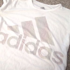 White Adidas T-shirt